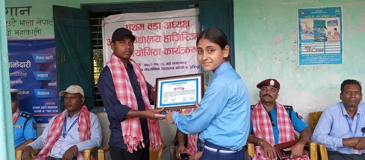 कोशी गाउँपालिका ७ हरिपुरमा हाजिरी जवाफ प्रतियोगिता सम्पन्न