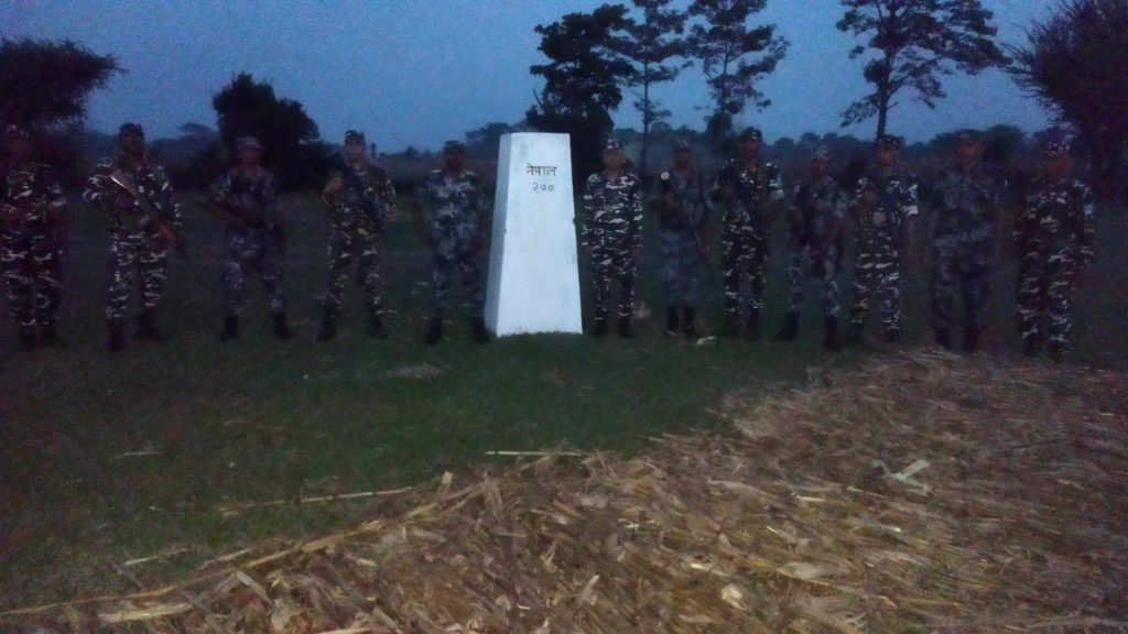 श्रीपुरको सीमा क्षेत्रमा सशस्त्र प्रहरी र भारतीय एसएसबीको रातको संयुक्त गस्ती